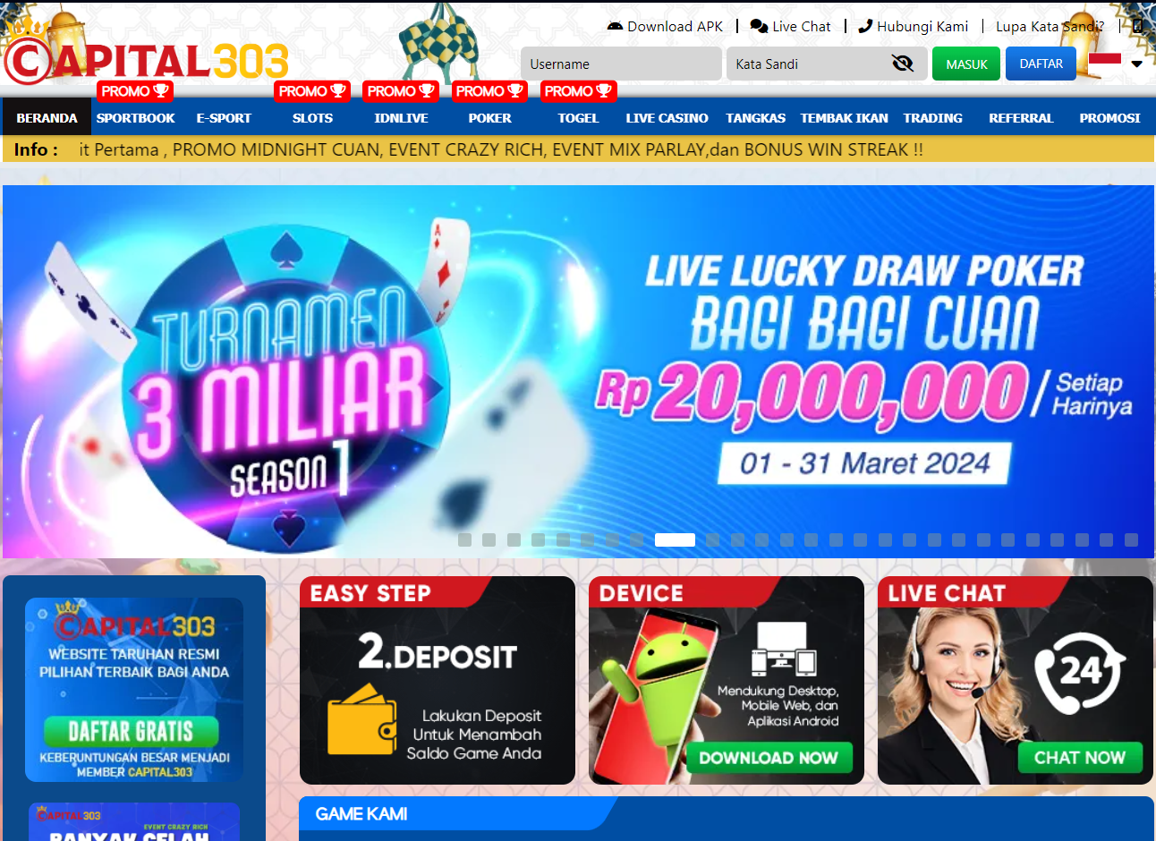 Cara Mudah Menang Besar di Situs slot CAPITAL303